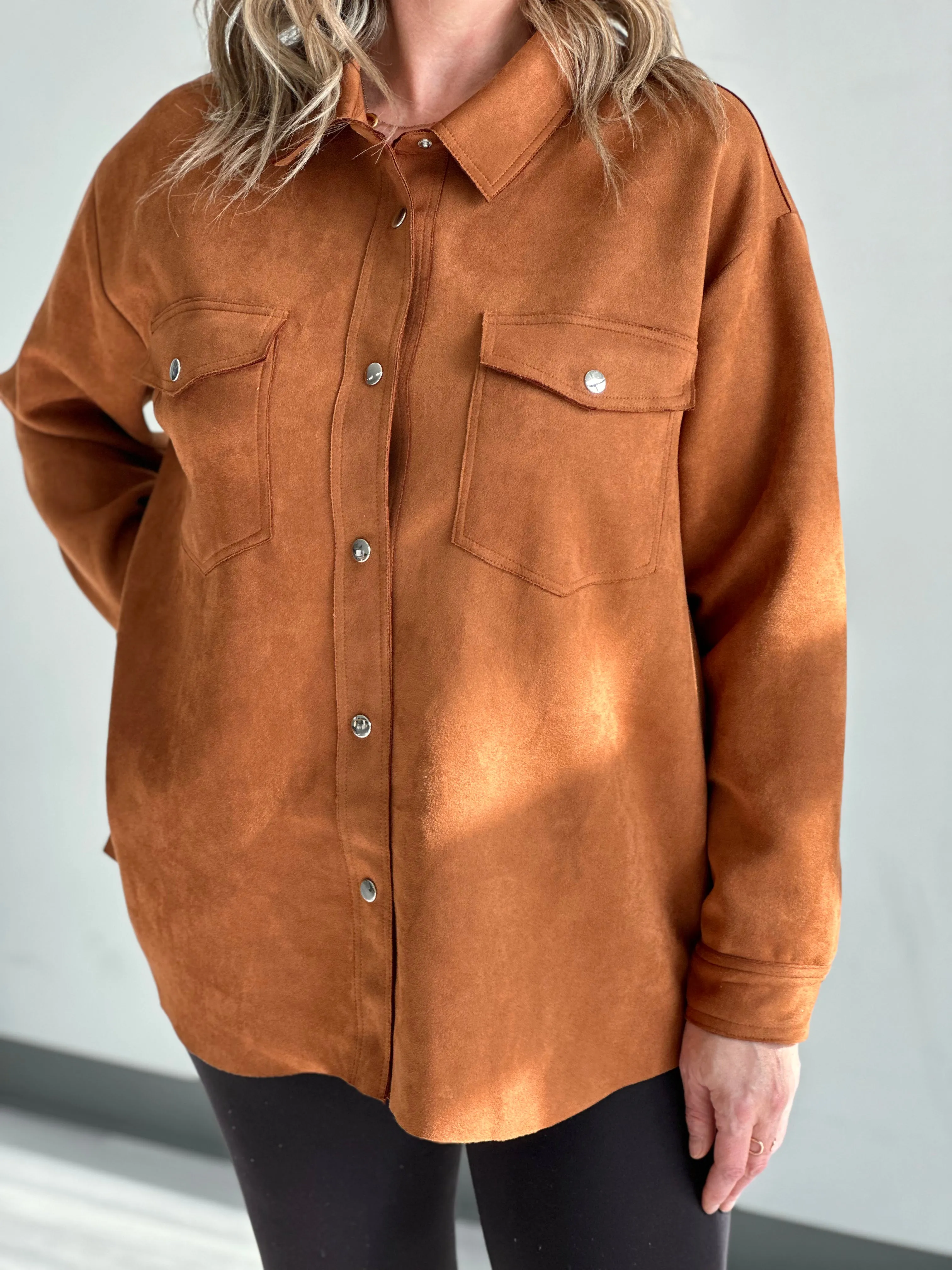 Essential Faux Suede Shacket