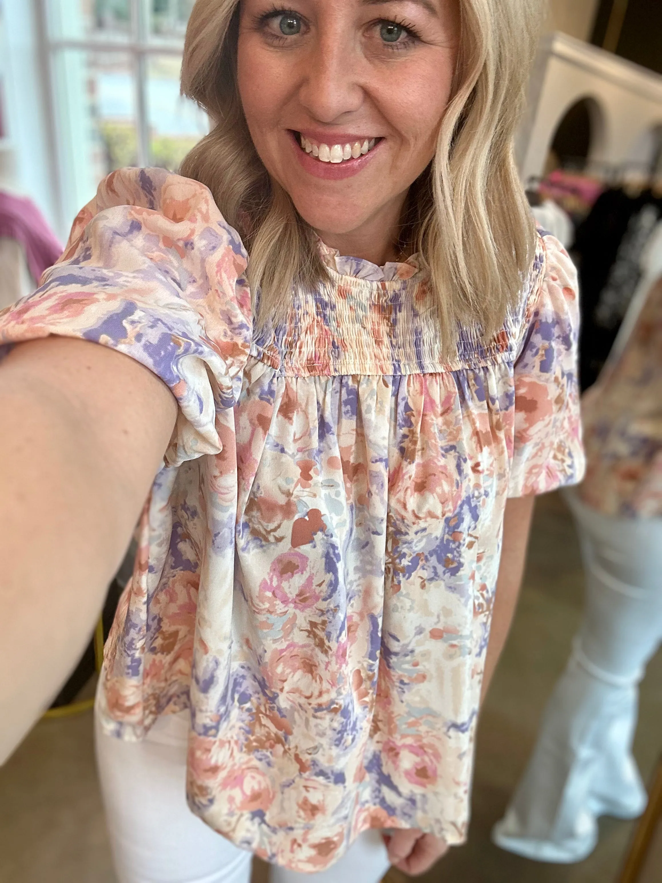 Extending the Moment Floral Top