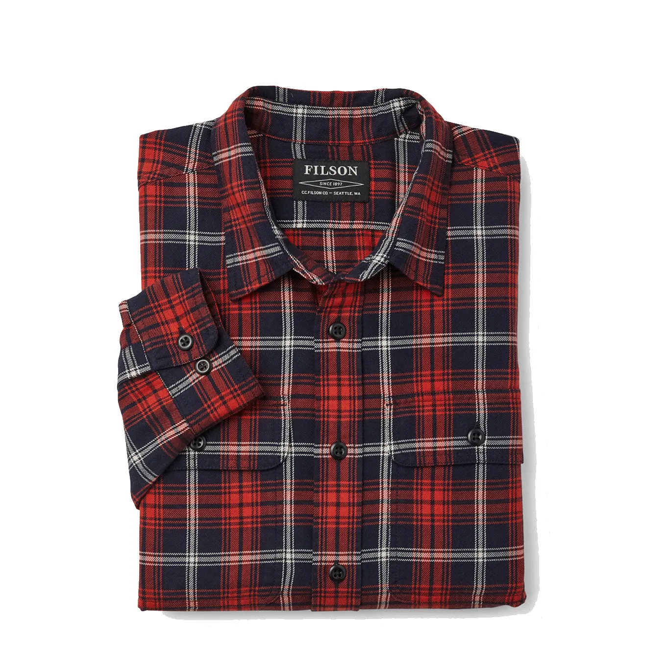 Filson Scout Shirt Navy / Red / White