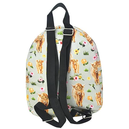 Floral Cow NGIL Mini Backpack