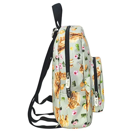 Floral Cow NGIL Mini Backpack