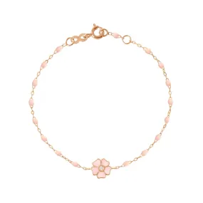 Flower Classic Gigi Baby Pink diamond bracelet, Rose Gold, 6.7"