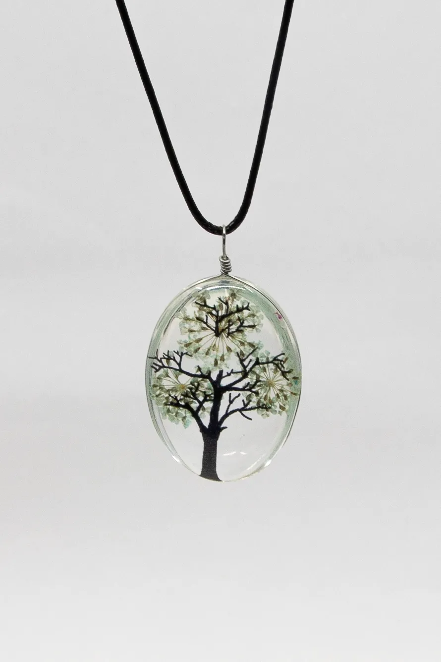 Fresh Accessories - Necklace Tree of Life Pale Blue