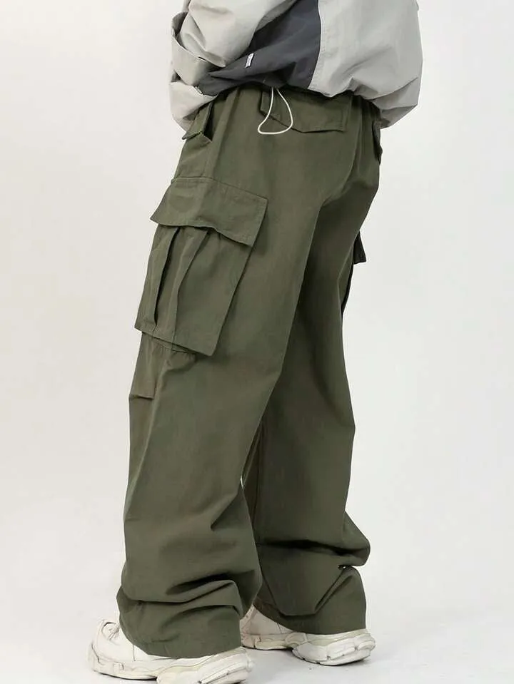 Front Pocket Drawstring Cargo Pants