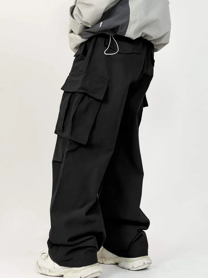 Front Pocket Drawstring Cargo Pants