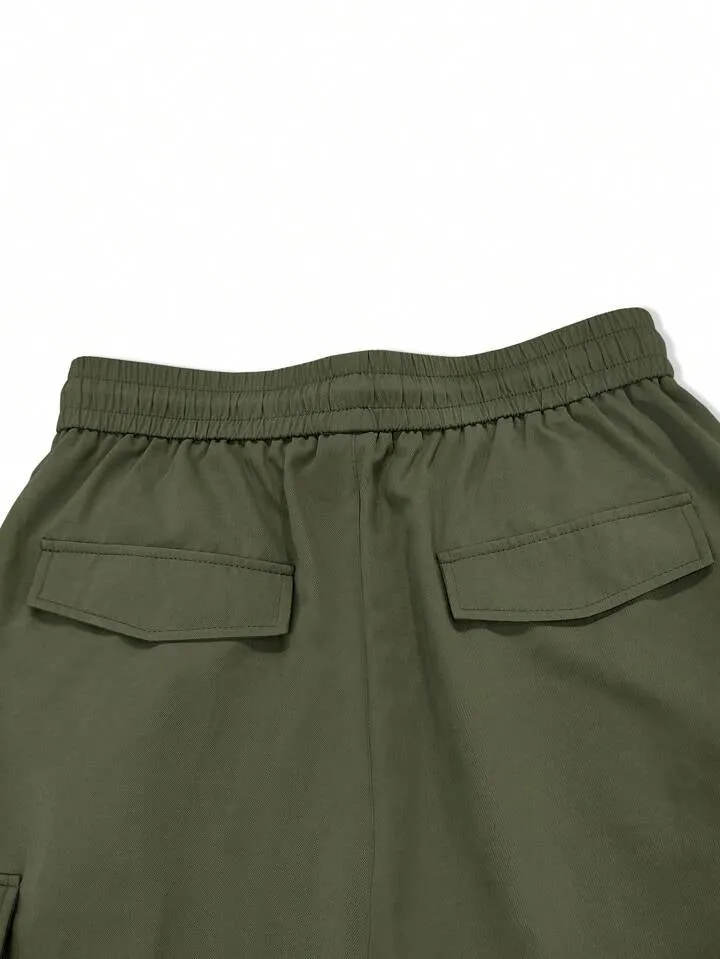 Front Pocket Drawstring Cargo Pants