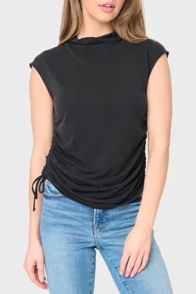 Funnel Neck Sleeveless Top