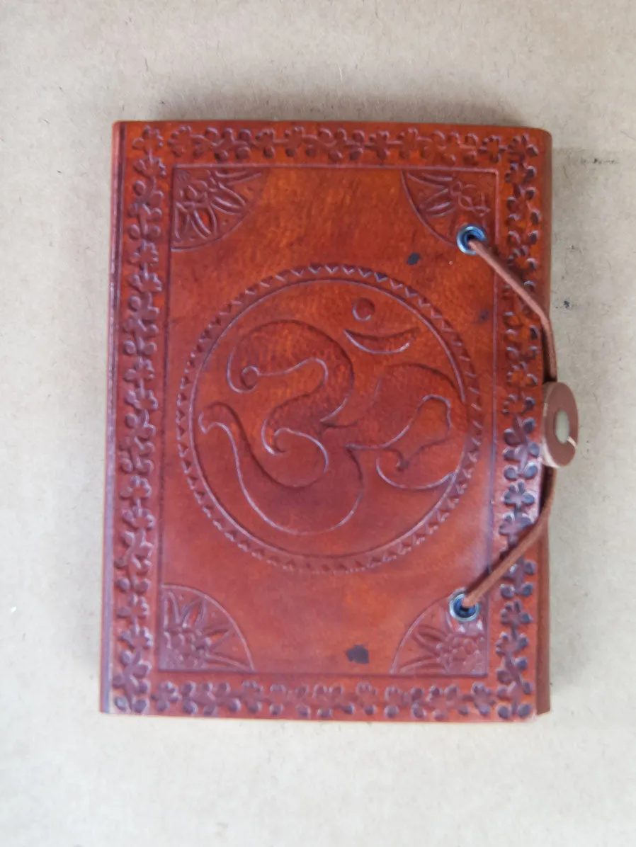 Ganesha Leather Bound rice paper Journal