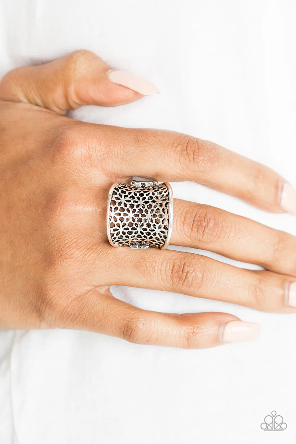 Garden Safari - Silver Paparazzi Ring