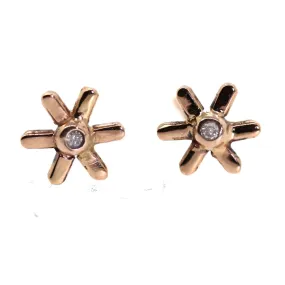 Gold Flower Studs