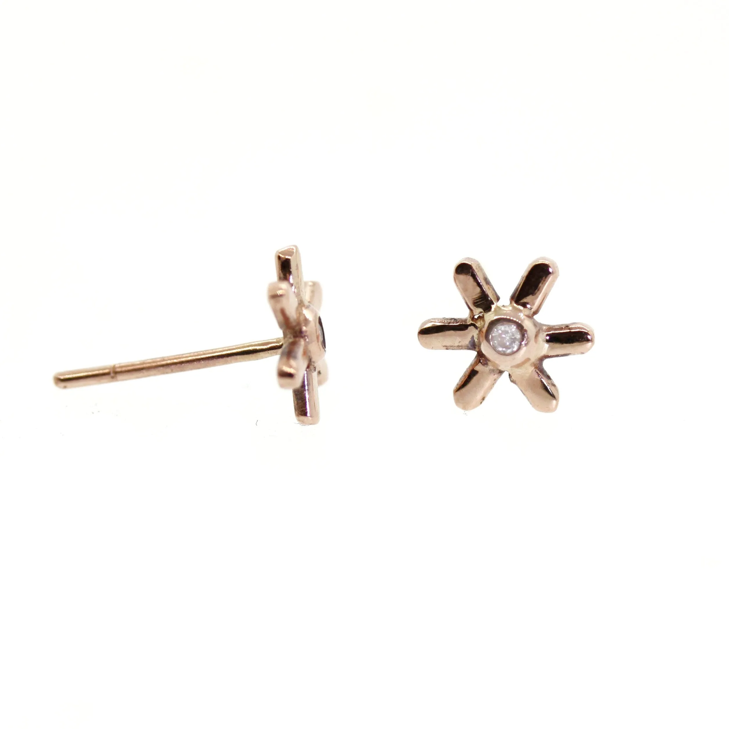 Gold Flower Studs