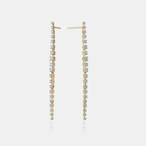 Graduated Diamond Drop Earrings