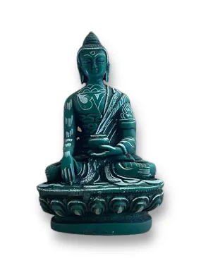 Green resin 4.5 inches Buddha Statue