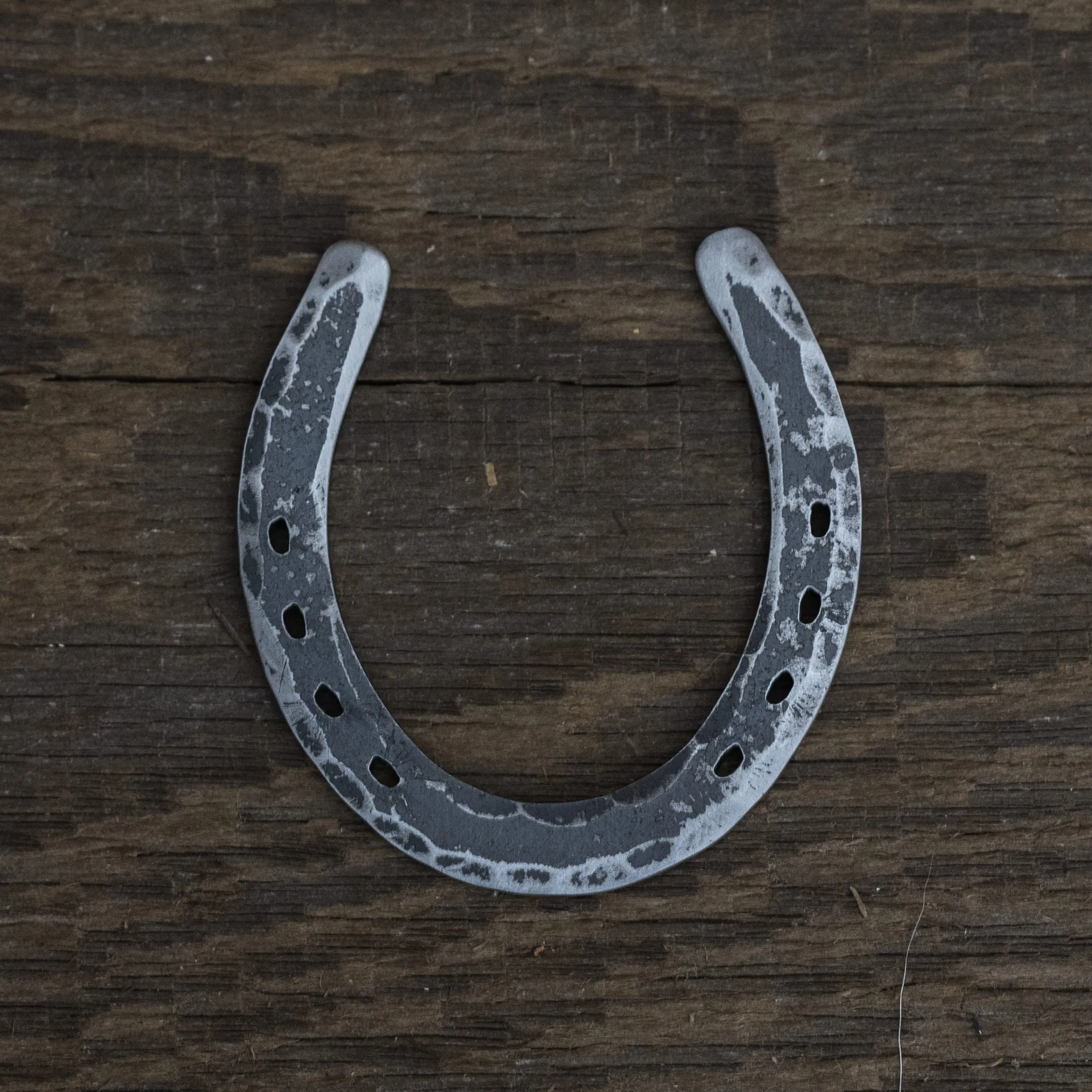 Hand Forged Lucky Horseshoe Ball Mark - Steel