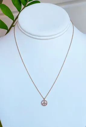 Keep the Peace Dainty Necklace