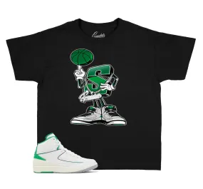 Kids Lucky Green 2 Shirt - Big S - Black