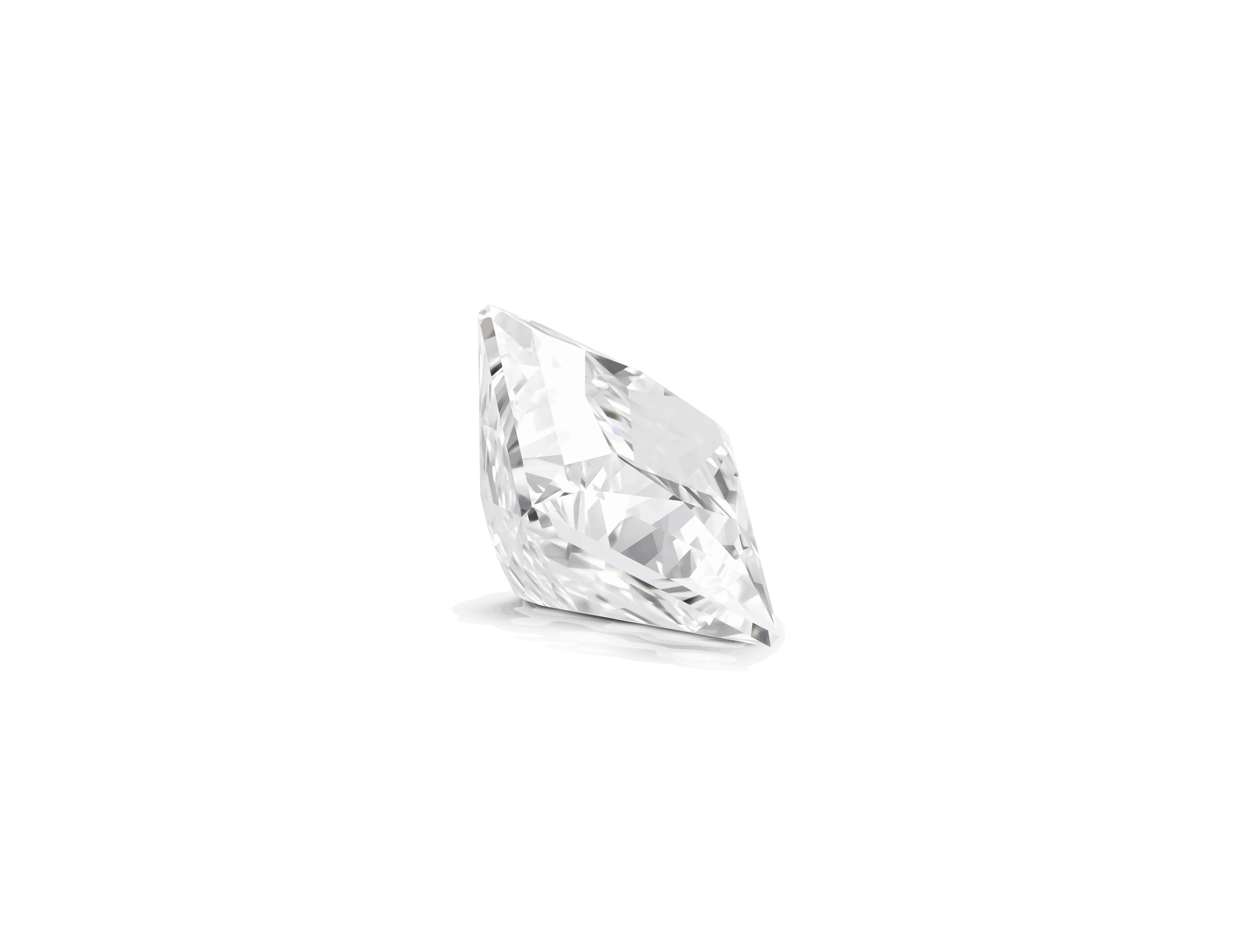 Lab-Grown Loose 3ct. Princess Cut Diamond | White