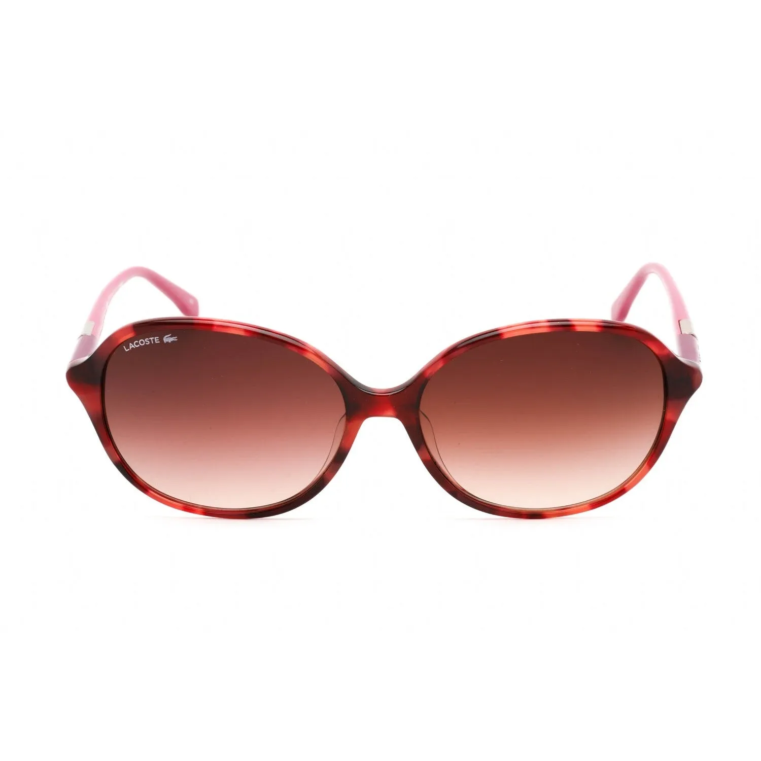 Lacoste L854SA Sunglasses Pink Havana / Brown Gradient Women's