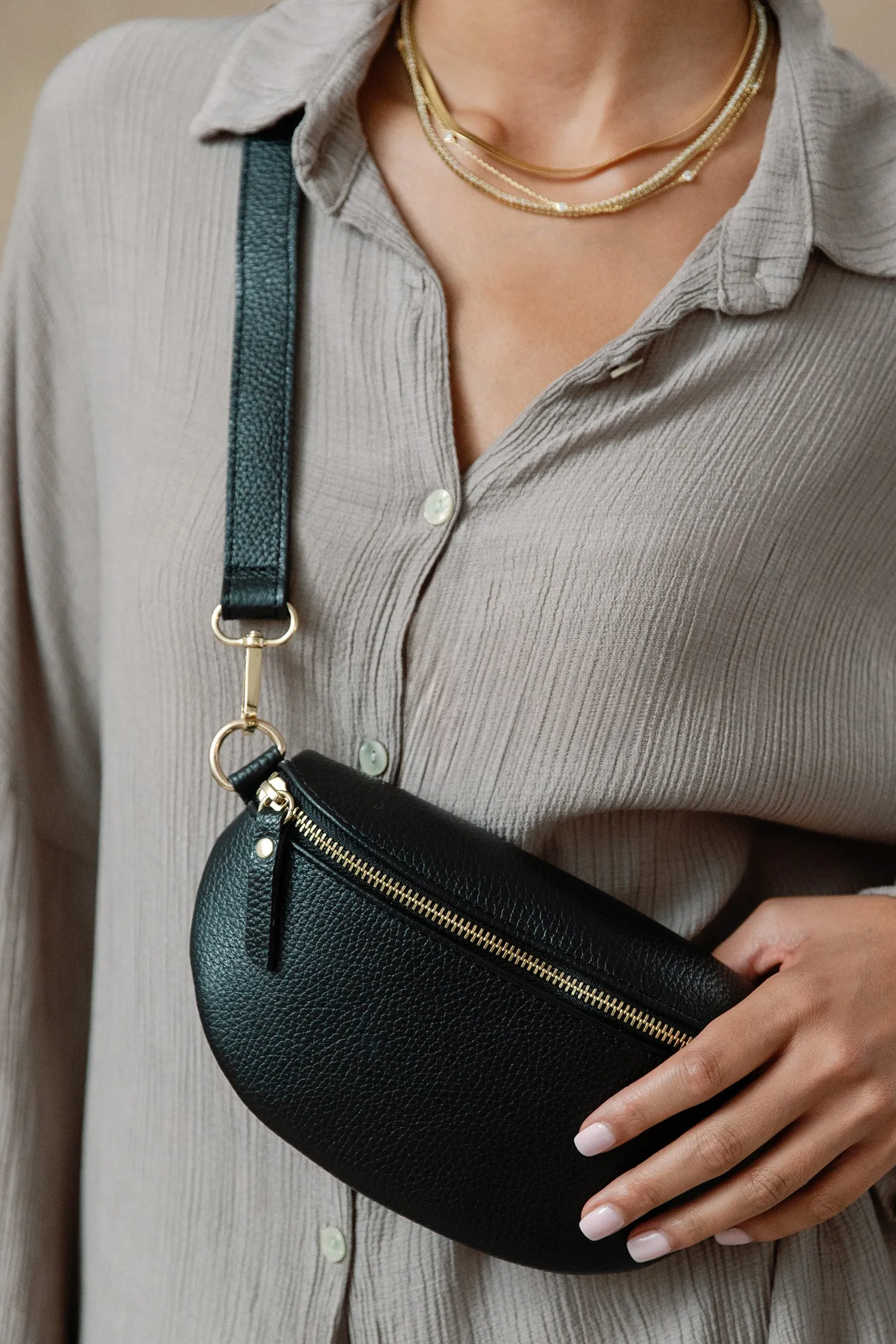 Lina Leather Sling Bag