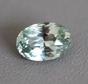 Loose 2.13 Ct Oval Mint Green Sapphire