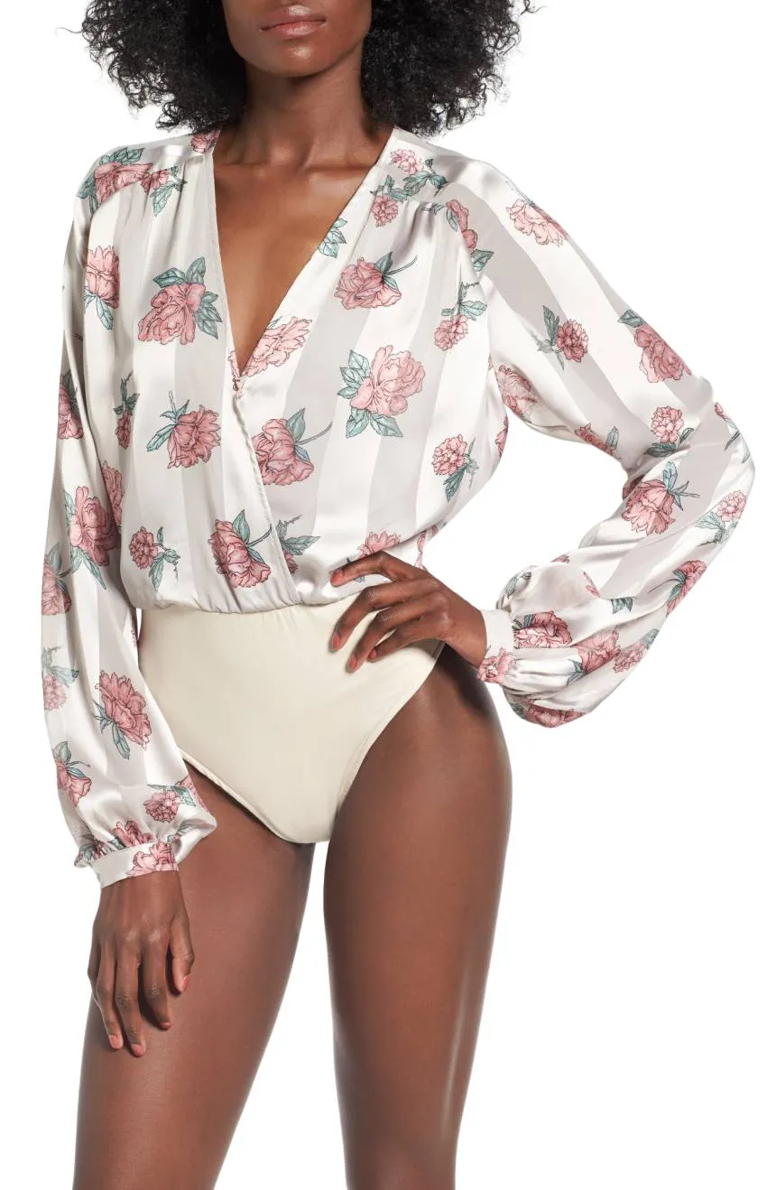 Lovers   Friends Layla Bodysuit Floral Stripe