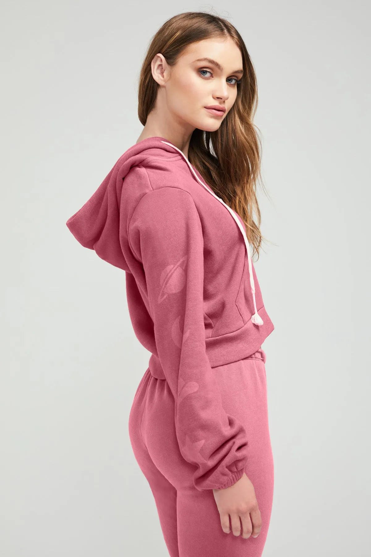 Lucky Charms Journey Zip Up Hoodie | P. Dry Rose