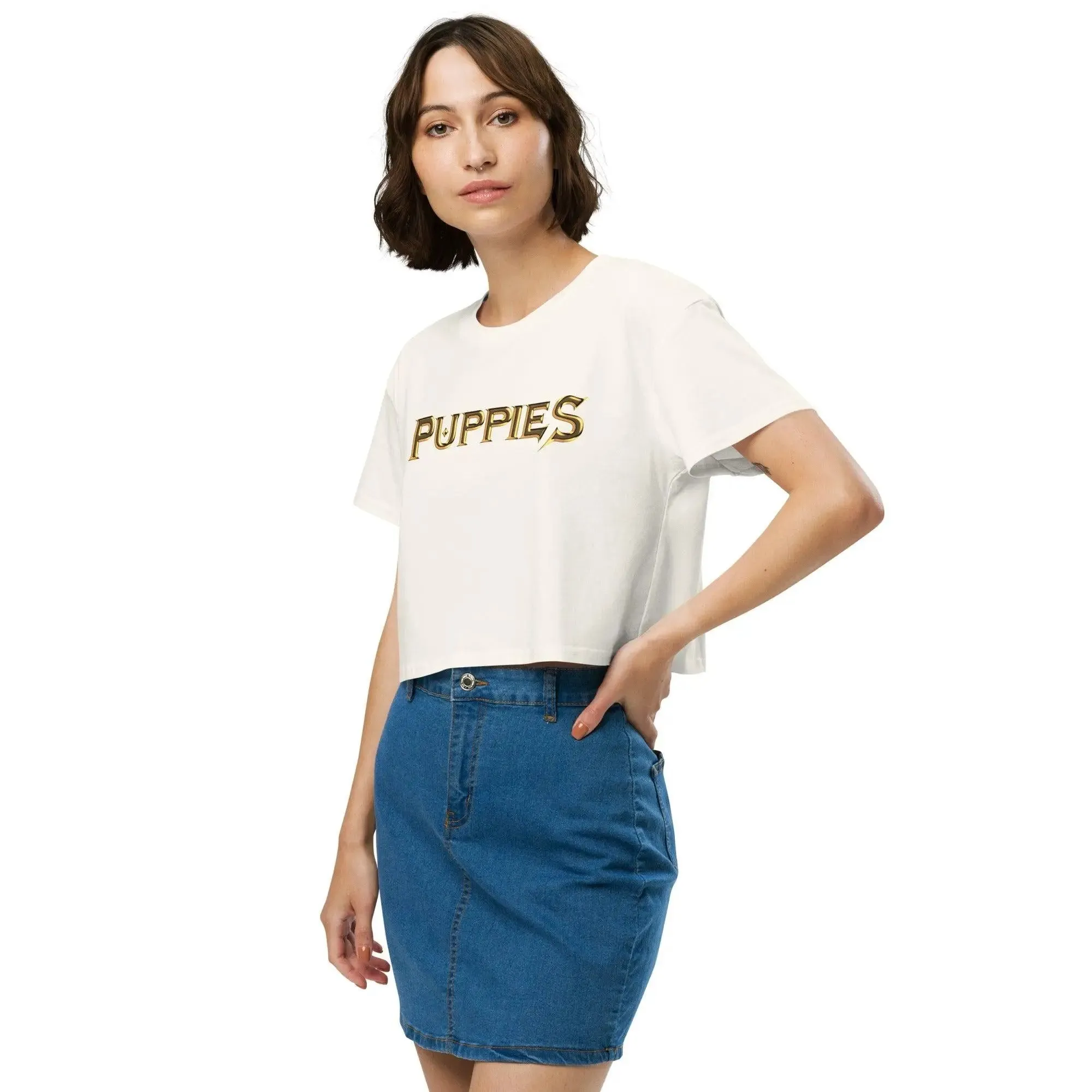 Mega-Puppies Women’s crop top