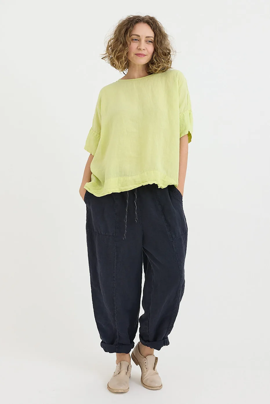 Metta - Frankie Peg Pant - Mid Weight Linen