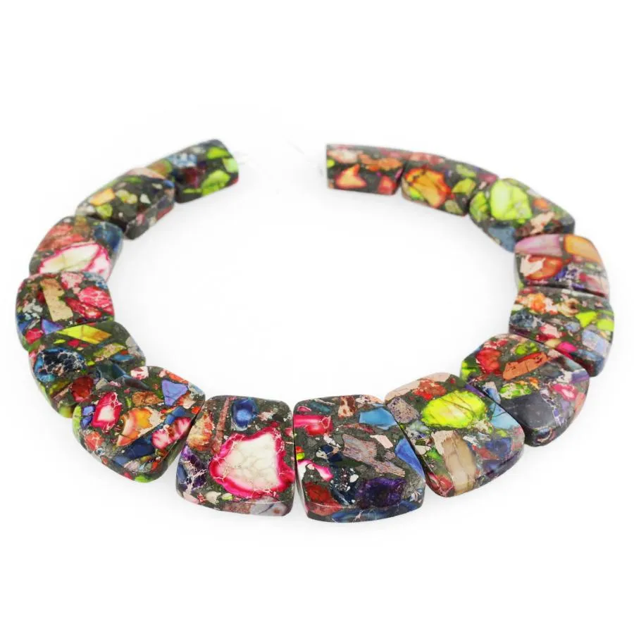 Mixed Impression Jasper Graduated Collar 20x25-25x35 15-16 Inch