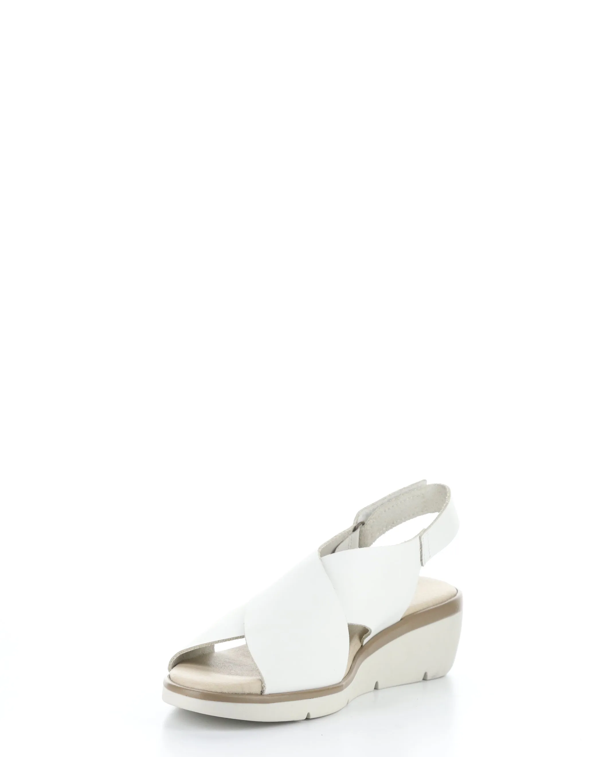 NABI058FLY 001 WHITE Round Toe Sandals