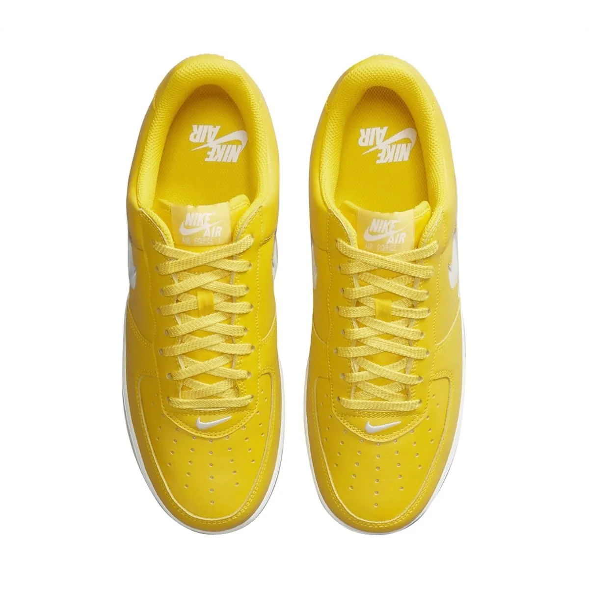 Nike Men's Air Force 1 Low Jewel Swoosh Yellow/White