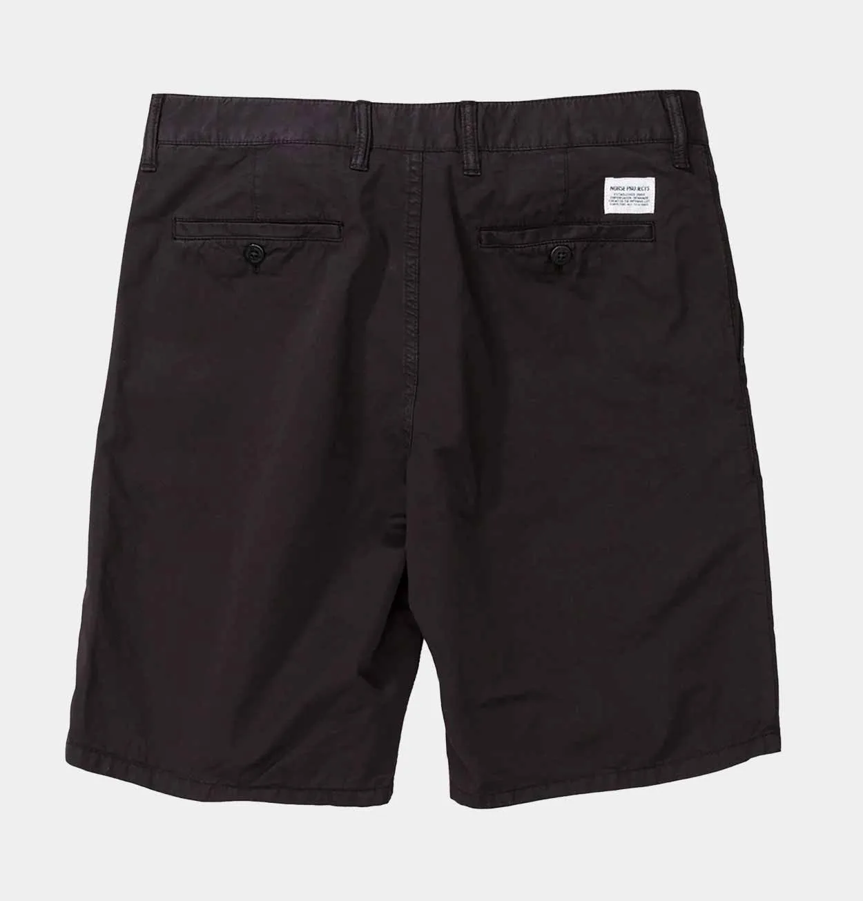 Norse Projects Aros Light Twill Shorts in Black