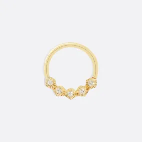 Nova Diamond Seam Ring - 14K YELLOW