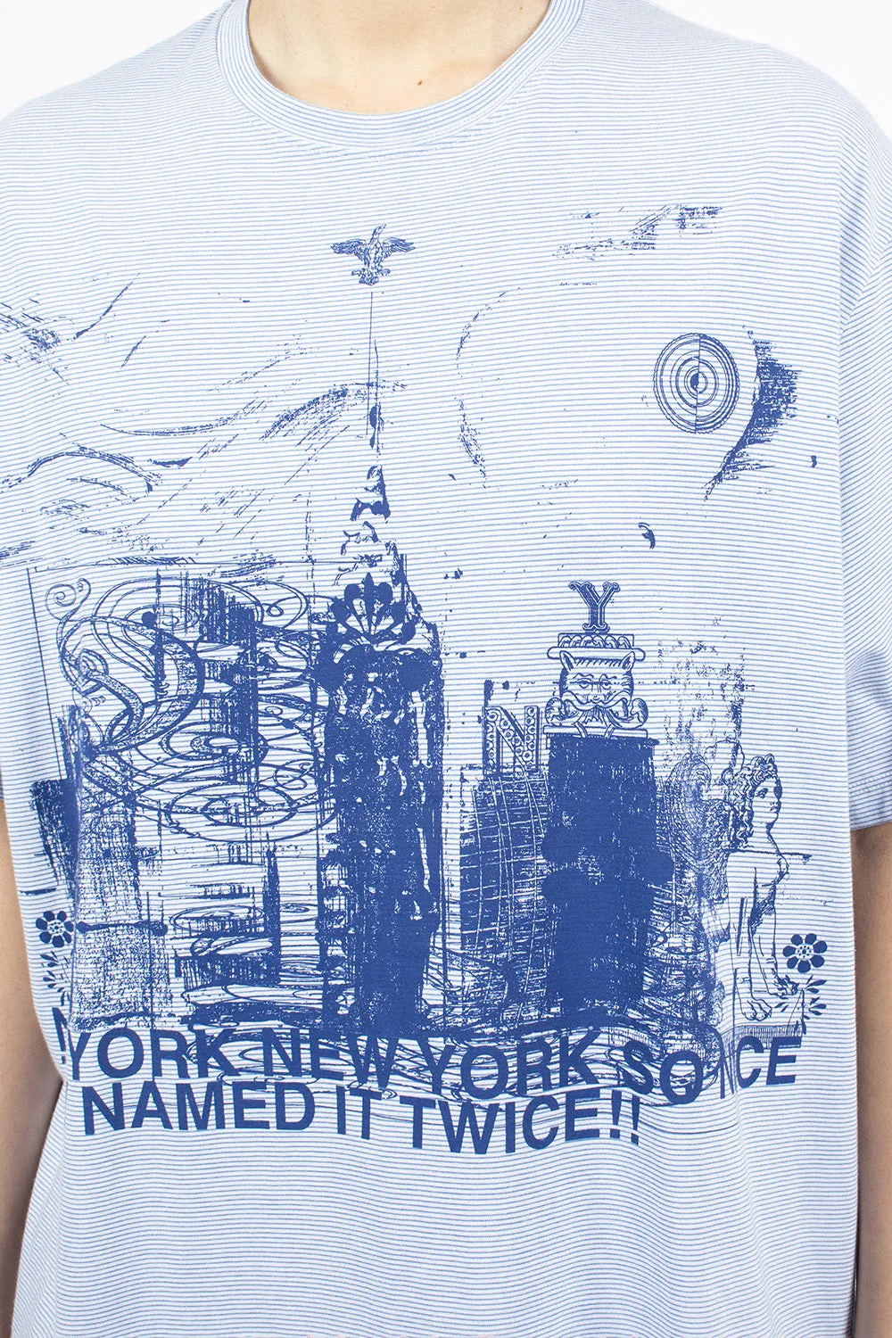 NY Big T-Shirt Blue/White Stripe