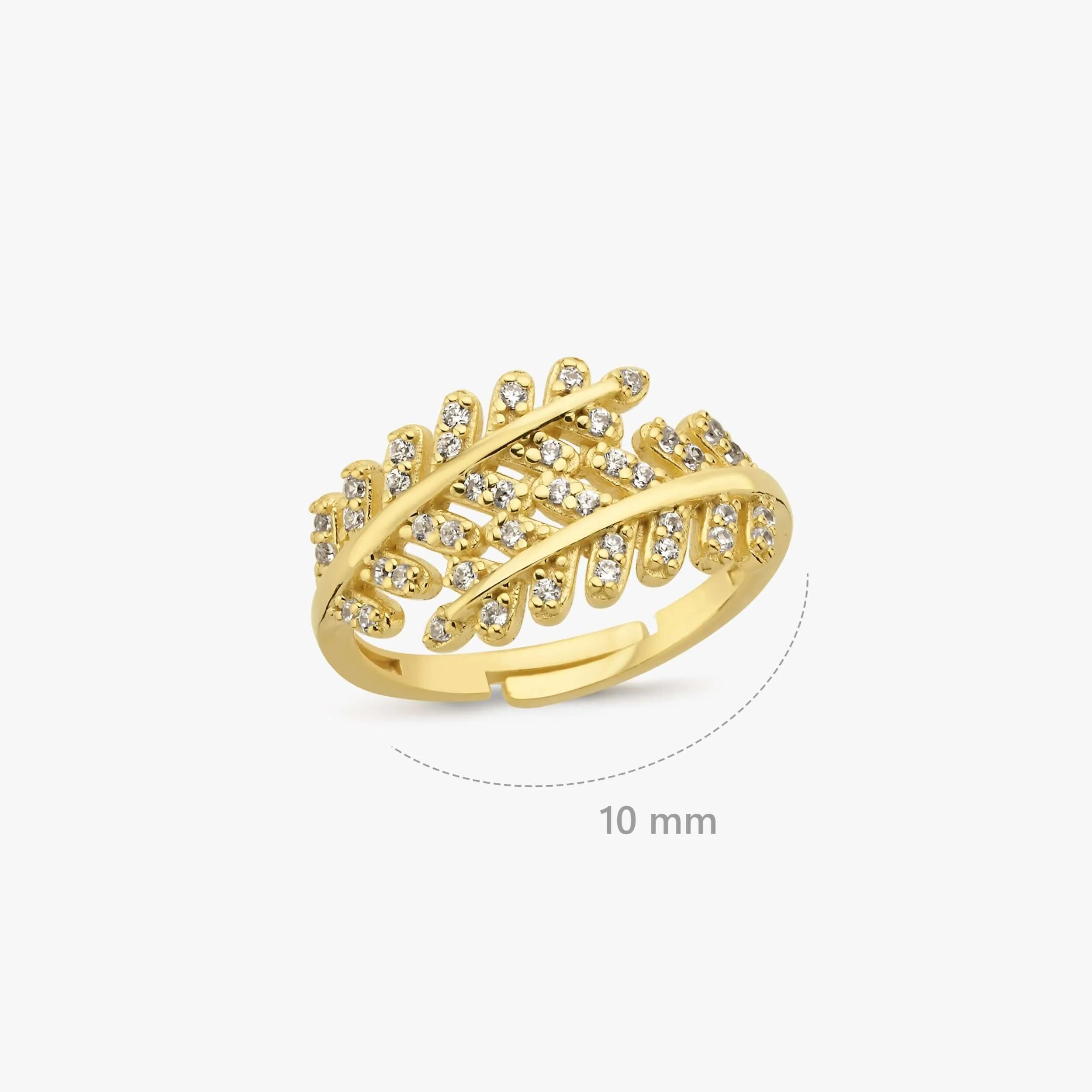 Olive Branch Ring | 14K Gold Vermeil