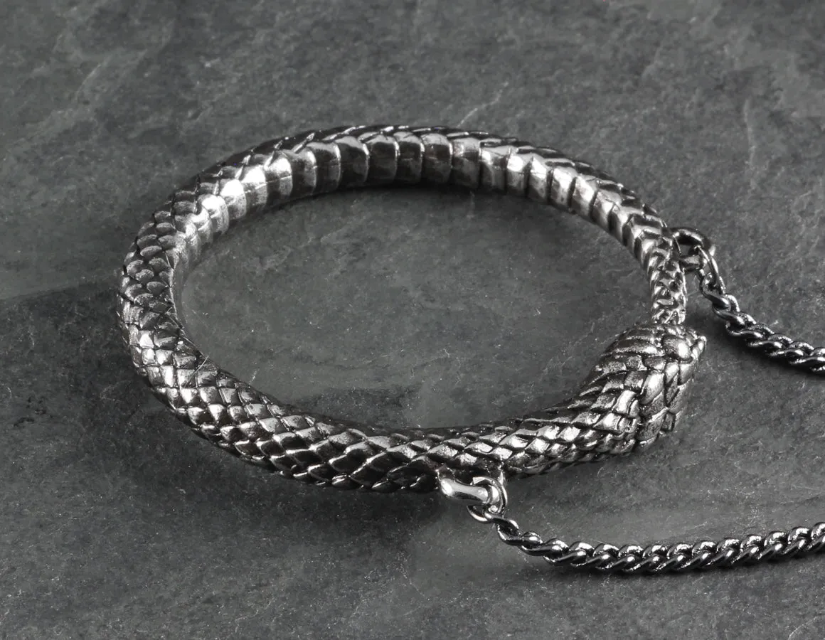 Ouroboros Necklace - Silver