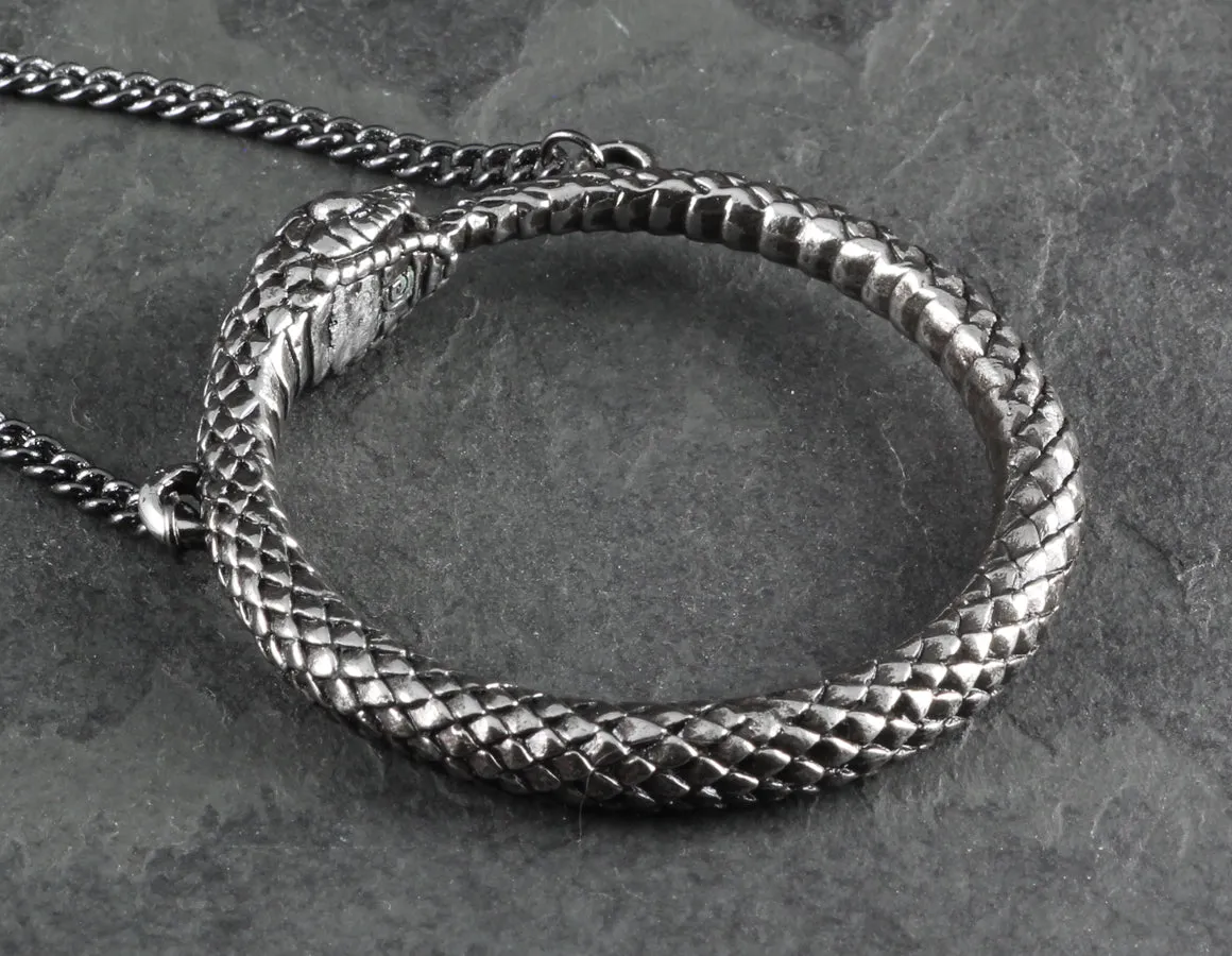 Ouroboros Necklace - Silver