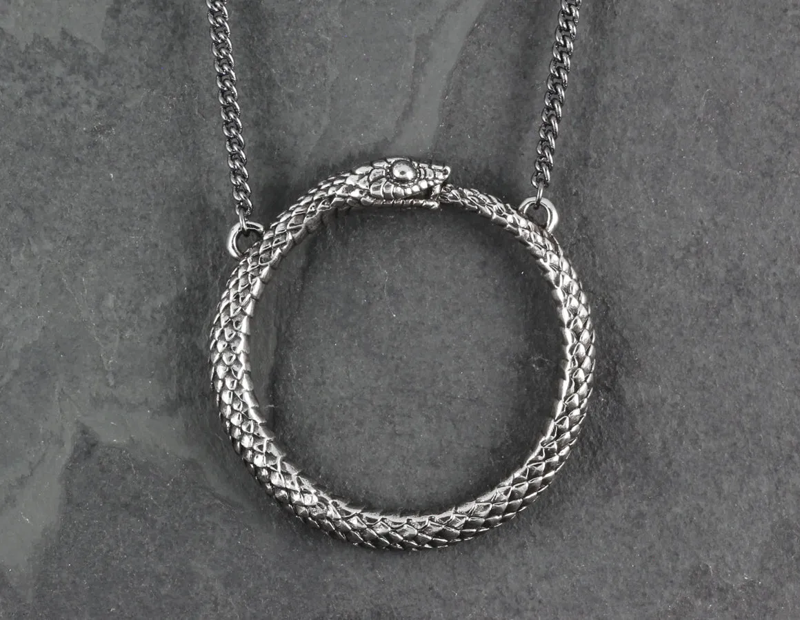 Ouroboros Necklace - Silver