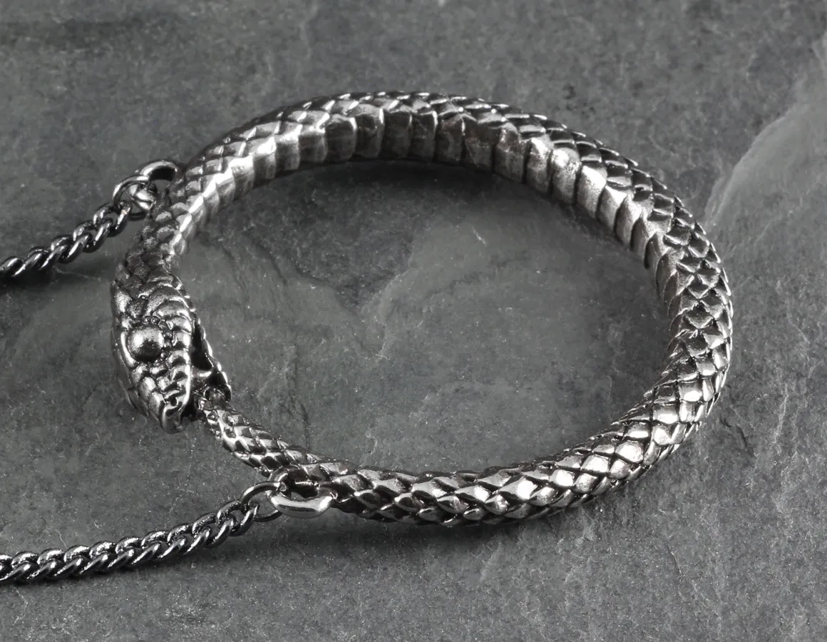 Ouroboros Necklace - Silver