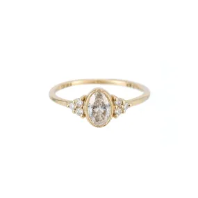 Oval Diamond Cluster Ring