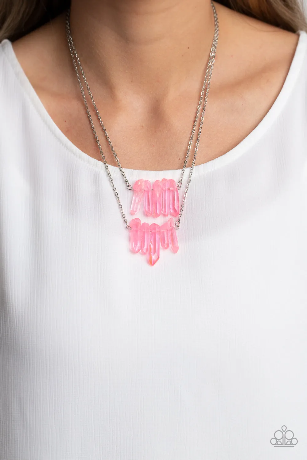 Paparazzi Crystal Catwalk - Pink Necklace