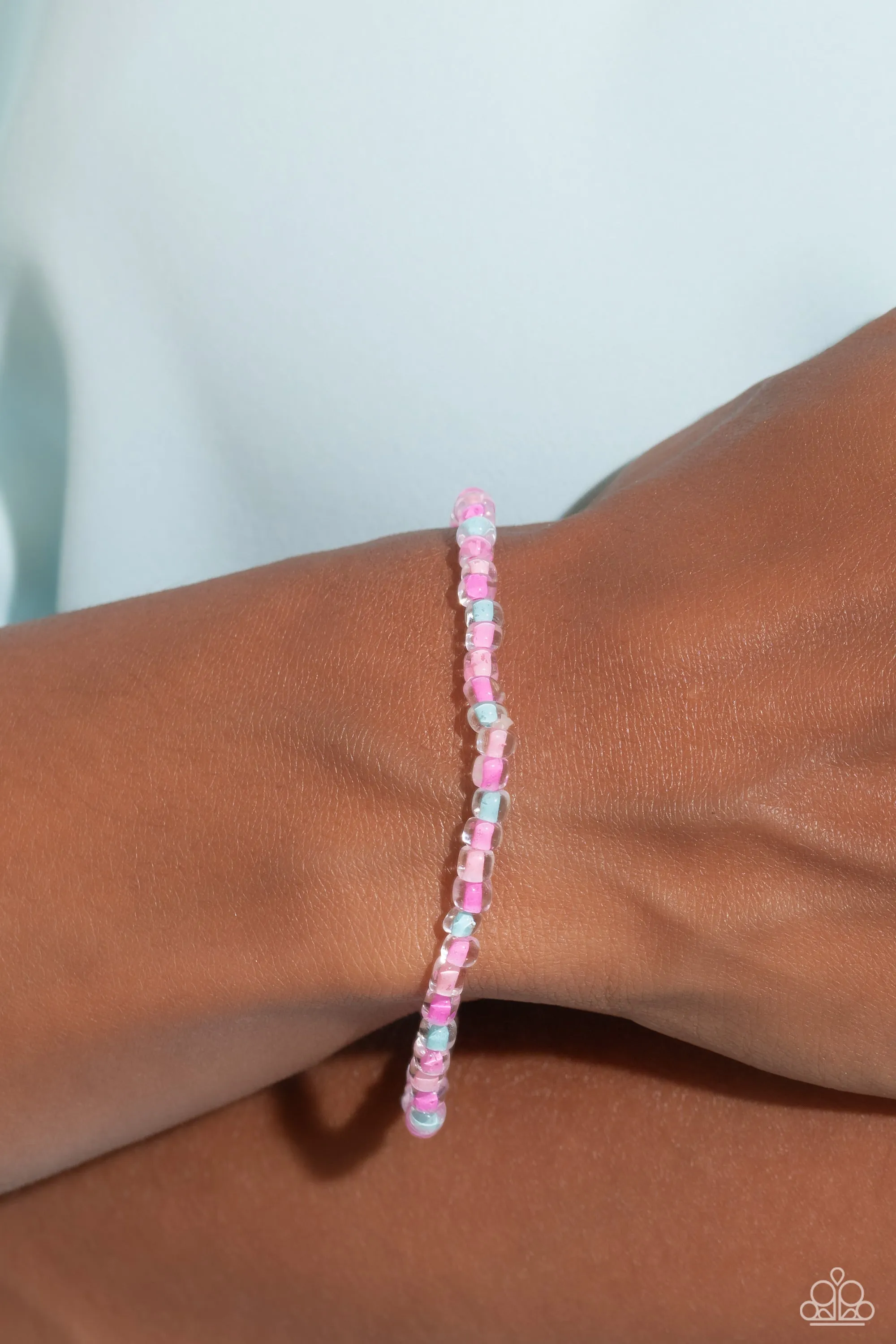 Paparazzi GLASS is in Session Pink Bracelet