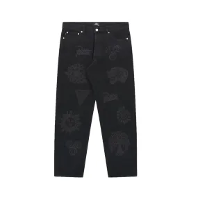 Patta Mens Hope Love Peace Denim Pants