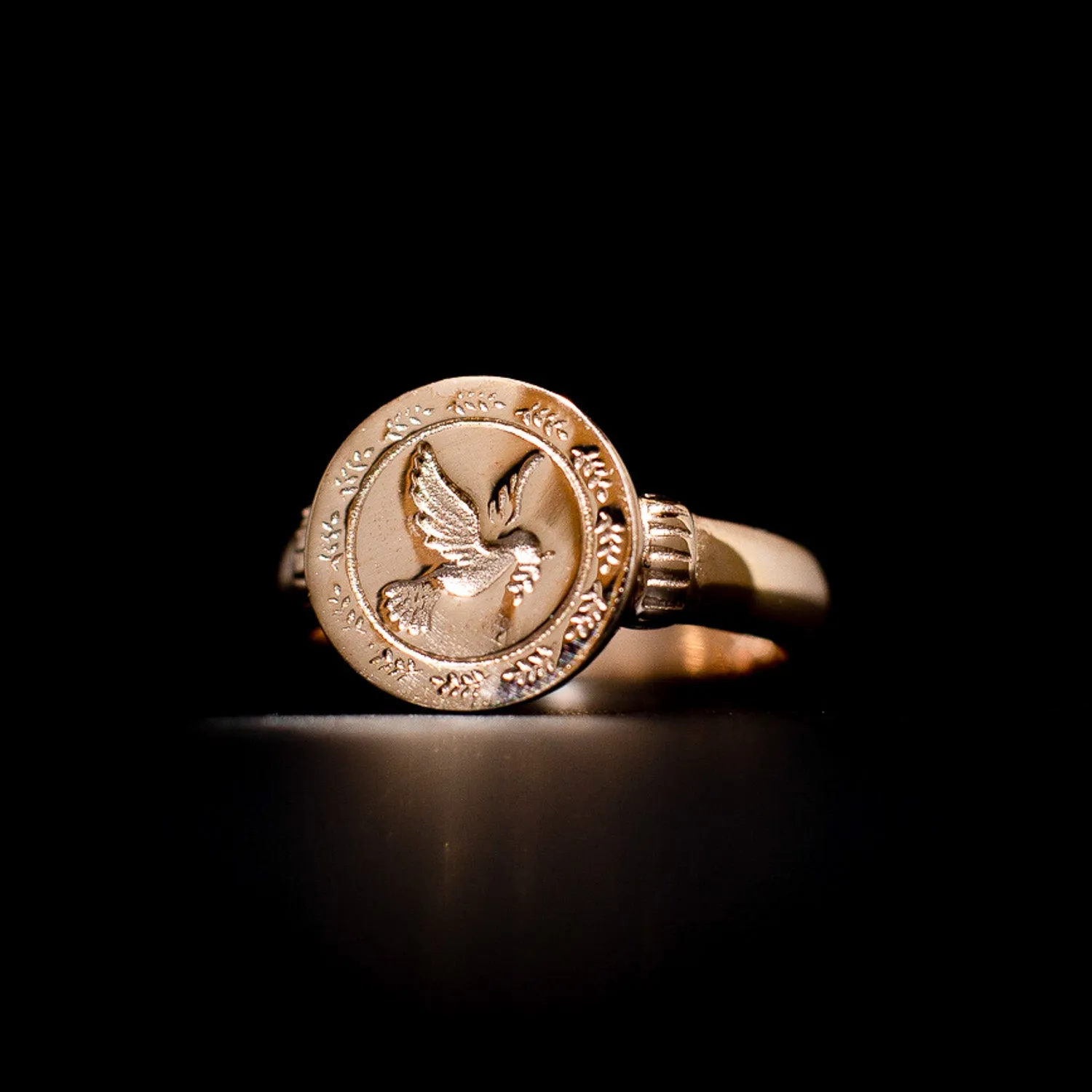 Peace Dove Ring Gold