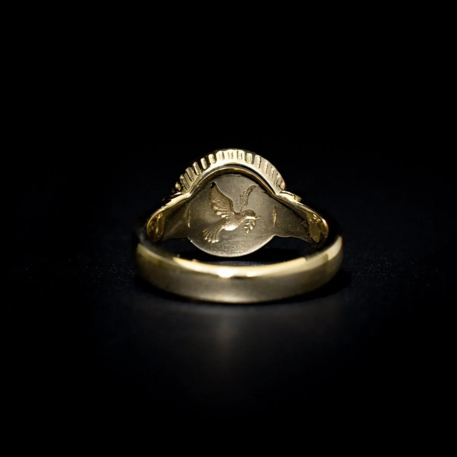 Peace Dove Ring Gold