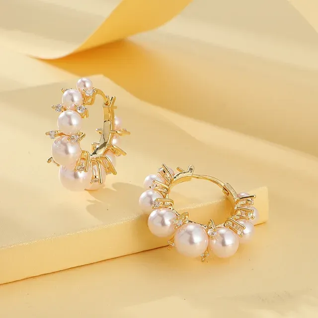 Petit Pearl Hoops