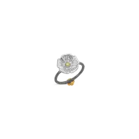 PRECIOUS POSIE RING—MEDIUM/WHITE GOLD