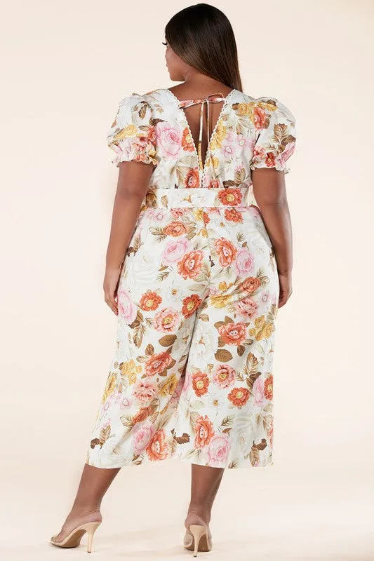 Pretty Floral Print Jumpsuit