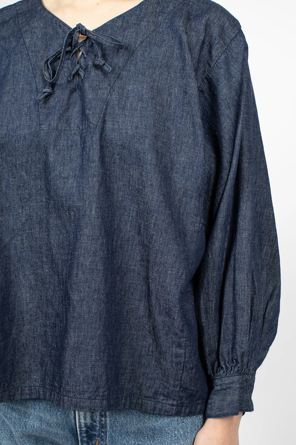 Pullover Laced Shirt One Wash