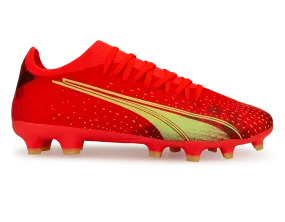 PUMA Men's Ultra Match FG/AG Coral/Black